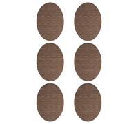 Zymoplas 6piece Waterproof Place Mats Easy Wash Durable Elegant Non-Slide for Home and Restaurant Plastic Non- Slide Place Mat, Light Brown, 45 * 32.5cm