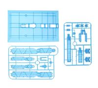 Zymoplas Action Base Suitable Display Stand for 160 1100 PG MG Figure Stable and Convenient, Blue