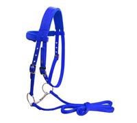 Zymoplas Adjustable Blue Horse Bridle Rein Harness Headstalls with Removable Snaffle Reliable Performance