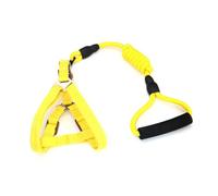 Zymoplas Adjustable Pig Harness Lead, Foldable Mini Walking Harnesses, Portable Leashes, Secure Belt, Outdoor Lead Rope for Training, Yellow, 0.6 x 120 cm, S