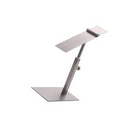 Zymoplas Adjustable Shoe Display Rack Stand for Elegant High Heel Store Stainless Steel, Matte Silver