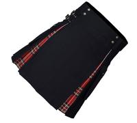 Zymoplas Affordable Scottish Mens Wrist Watches - for St Patricks Day Linen for Female Wrist Watches for Men Cheap Pleated, Red Plus Black, s