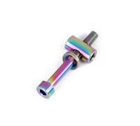Zymoplas Alloy Mountain Bicycle Seat Post Fixing Portable Detachable Hexagon Screws Nuts Replacement Part Components, Colorful, M5x40