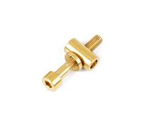 Zymoplas Alloy Mountain Bicycle Seat Post Fixing Portable Detachable Hexagon Screws Nuts Replacement Part Components, Gold, M5x30