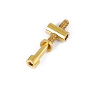 Zymoplas Alloy Mountain Bicycle Seat Post Fixing Portable Detachable Hexagon Screws Nuts Replacement Part Components, Gold, M5x40