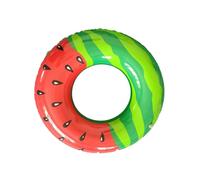Zymoplas At Summer Pool Parties With Colorful Fruit Ring Floats Better Durable PVC Swimming Ring Swimming Pool, Watermelon with skin