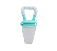 Zymoplas Baby Fruit Feeder with Cover Durable and Non-Toxic Baby Fresh Food Vegetable Supplement PP Comfortable, Light Green, L