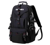 Zymoplas Backpack For And Sports Water-resistant Oxford Fabric Cloth Fishing Bag Backpack Outdoor, black