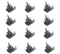 Zymoplas Barbed Strip with Screws to Deter Thieves and Keep Home Safe - 12 Security Fence Picks - Anti Climb Wall with Screws