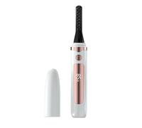 Zymoplas Beginner-Friendly Heated Eyelash Curler 4-Speed Temperature Control Easy to Carry Electric Curling Iron Eyelashes Mini, White, English Packaging