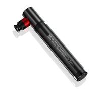 Zymoplas Bicycle Air Pump Aluminum Alloy Portable 0-9bar/130psi Bike Tire Inflator Non-slip Manual Cycling Inflatable Pumps, Black
