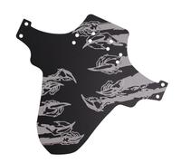 Zymoplas Bicycle Splasher Tire Wheel Guard Road Fix Gear Guard Bike Universal Dirtboard Five-pointed Floral Print Mudguard