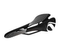 Zymoplas Bike Seat Light-weight Waterproof Breathable Hollow Out Cycling Fittings Comfortable Bikes Cushion Bicycle Saddle, Black-white