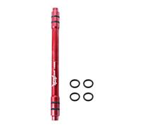 Zymoplas Bike Thru Axle Adapter Professional Front Wheel Hub High Hardness Conversion Shaft Quick Release Adapter Rubber Rings, Red