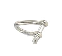 Zymoplas Boat Twisted Smooth Shackle Corrosion Resistance Sturdy Small U Shape Buckle Wearable Anchor Shackles Yacht Replacement Parts