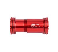 Zymoplas Bottom Bracket Aluminum/Alloy Durable Mountain Road Bike Set Replacement for ZTTO BB386 Cycling Accessory Bicycle Components, Red ceramic
