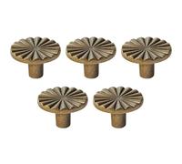 Zymoplas Brass of Round Cabinet Kitchen and Bathroom Handles Cupboard Knob Cabinet Hardware Handles Door Copper and Drawer, Type+1