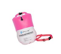 Zymoplas Bright Swim Tow Float with Bag Water Swim Buoy for Enhanced Visibility and Safety, Rosy, 37x70CM