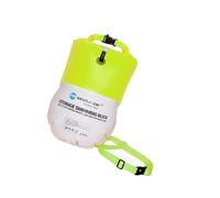 Zymoplas Bright Swim Tow Float with Bag Water Swim Buoy for Enhanced Visibility and Safety, Yellow, 37x70CM