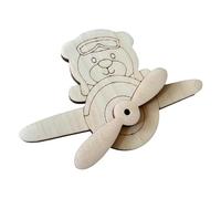 Zymoplas Busy Board DIY Wooden Sensory Toy for Airplane Travel Kids Material, Plane