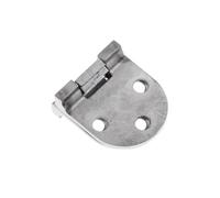 Zymoplas Cabinet Hinge Stainless Steel Solid Marine Butt Hinges Heavy Duty Oval 6 Holes Control Door Connector RV Hardware