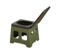 Zymoplas Camping Toilets Portable Foldable and Easy to for Campers ABS Portable Toilet for Camping Portable Toilet for Adults, Style 1, Green