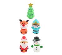 Zymoplas Cartoon Christmas Finger Cots Storytelling Experience ABS For Parent-child Interaction Funny Toy Dolls, Doll style