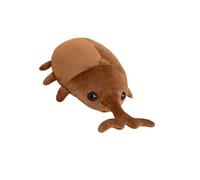 Zymoplas Cartoon Insect for Beetle Plush Toy Soft Insect Doll for Children, Dark Brown, L