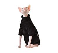 Zymoplas Cat Clothes Easy To Clean Pet Cat Cozy With Multi-Size Options Multi-Size Clothe Polyester Clothe For, black, XL