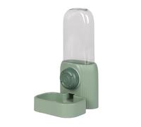Zymoplas Cat Drinking Fountain Transparent Water Dispenser Easy Install Clip 520ml Capacity ABS Water Troughs For Cats Bowl, green