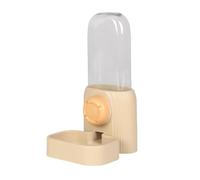 Zymoplas Cat Drinking Fountain Transparent Water Dispenser Easy Install Clip 520ml Capacity ABS Water Troughs For Cats Bowl, Apricot color