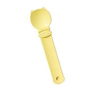 Zymoplas Cats Feeder Fixed Buckle Prevents Strip Falling Off ABS Cat Fried Meatball Dispenser Dogs Automatic Feeder Squeezer, Yellow