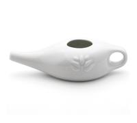Zymoplas Ceramic Neti Pot Rinsing Nose Washing Kit Professional Dust Leakproof Spout Tools Men Women Cleaning Hiking Accessories