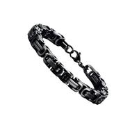 Zymoplas Chain Necklace Stay Fashionable With Metal Necklace Wide Curb Chain Necklace Necklaces Stylish Show Personality, All black