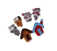 Zymoplas Charming Set of Finger Puppets for Engaging Entertainment, city & country mouse