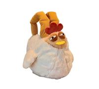Zymoplas Chicken-Shaped Bag, Casual Backpack, Plush Bag, Plush, with Capacity, Fashionable and Suitable for and Seniors