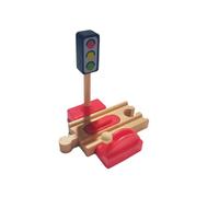 Zymoplas Children s Wooden Train Accessories Building Play Set Toy Creative and Versatile, Crossroad, 12.3x11x11cm