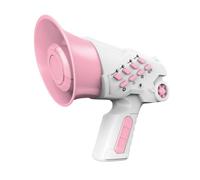 Zymoplas Childrens Voice Megaphone Toy Safe And Exciting Sound Effects PP Handheld Voice Changer Toy Multi-mode Voice Changer , pink