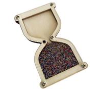 Zymoplas Childrens Wooden Hourglass Toy Sensory Activity for Kids, mixed color