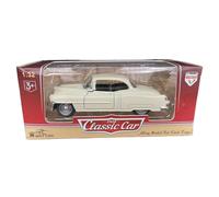 Zymoplas Classic Model Car Diecast Vintage Collection With Pullback Motor Alloy Die Cast Model Cars Car Collectibles, White