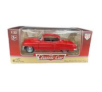 Zymoplas Classic Model Car Diecast Vintage Collection With Pullback Motor Alloy Die Cast Model Cars Car Collectibles, Red
