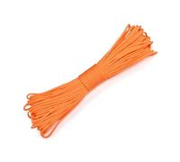 Zymoplas Climbing Rope 9 Strands 4mm Diameter Outdoor Parachute Cord Backpacking Portable Rigging Paracord Pet Collar Lanyard, Orange