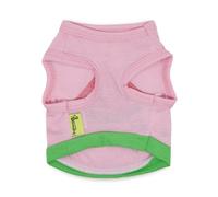 Zymoplas Clothing Summer Cotton Vests Suit Pattern Letter Watermelon Elastic Coat Small Dogs Chihuahua Bulldog, Pink Green, S