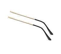 Zymoplas Comfortable Replacement Temple Parts for Women 2 Pieces Reliable and Durable Arm Metal, Gold