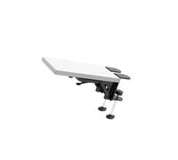 Zymoplas Compact Folding Computer Desk Extender for Desk Space-saving Arm Rest for Improved Posture Office Home, White, 35x15cm