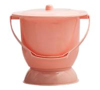 Zymoplas Compact Spittoon with Lid Portable Urinal Bottle for Bedroom 21x23cm, Orange, 21x23cm S