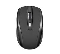 Zymoplas Computer 2.4Ghz Wireless Optical Mouse with USB Receiver Low Delay 6 Keys Plastic Gaming Mice Desktop PC Portable, Matte Black, 98 * 59 * 30mm