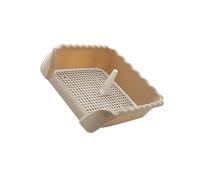 Zymoplas Convenient and Portable Pet Cat Training Toilet Tray Detachable Dog Puppy, Coffee, Medium