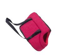 Zymoplas Convenient and Stylish Shoulder Bag for Traveling with Pet, Red 50x28x25cm