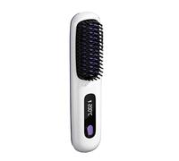 Zymoplas Cordless With Wireless Restraint And Portable Brush Hot Hot Easy Cordless Hair Brush Hair For Heating Hot Comb, white